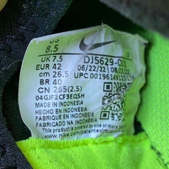 Nike Mercurial DJ5629-001 Zoom Superfly 9 Academy Turf Soccer Cleats Men's 8.5 - Picture 11 of 11